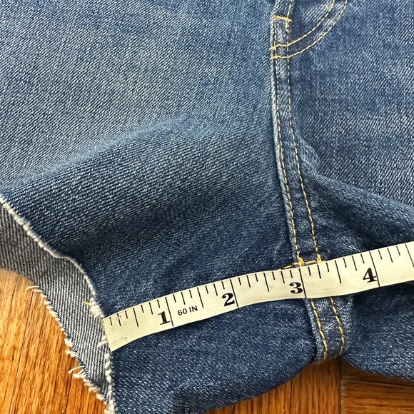 NWT RE/DONE Originals 50's Cutoff Denim Shorts Medium Button fly Rigid Denim 28 - Picture 10 of 10